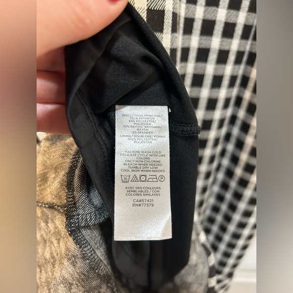 Ann Taylor Gingham Ruffle Hem Dress NWT Sleeveless Classy Knee Length Women Sz 6 - Picture 10 of 11